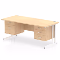 Dynamic Impulse W1800 x D800 x H730mm Straight Office Desk Cantilever