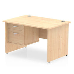 Dynamic Impulse W1200 x D800 x H730mm Straight Office Desk Panel End L