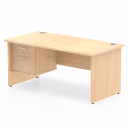 Dynamic Impulse W1600 x D800 x H730mm Straight Office Desk Panel End L