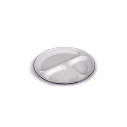 Kampa White Enamel 3-Section Plate