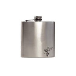 6oz stainless steel stag head hip flask
