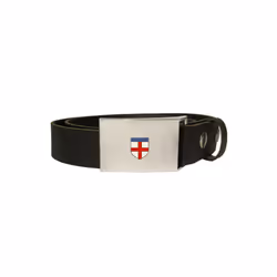England St George's cross leather snap fit belt