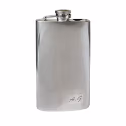 Personalised 5oz Patterned Stainless Steel Hip Flask