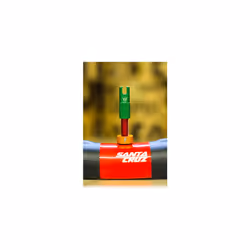 X 50to01 MK2 Tubeless Valves Presta 'Rasta' - Integrated Spoke Key & Valve Core Removal Caps, Mountain Bike & Gravel Bicycle Tyre, Insert Compatible,