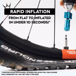 Holeshot CO2 Tyre Inflator Kit 16g - Premium Unique Compact Straight-Line Design for Maximum Airflow & Rapid Inflation, 2x16g CO2 & Freeze Protector
