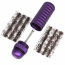 Tubeless Bike Tyre Puncture Repair Plugger Kit - For MTB, Road & XC Bicycle Tyres - Unique Single-Sided Fork, For Rapid Punct ...