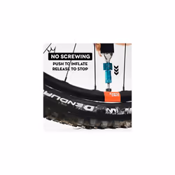 CO2 Tyre Inflator Head Only - Unique Compact Straight Line Design for Maximum Airflow & Rapid Inflation, Presta Valve Compatible Bike Tire Pump for