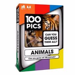 Asmodee 100 PICS Animals, Card Game, Word, 6 yr(s), 15 min, Family game