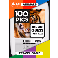 Asmodee 100 PICS Animals 15 min Card Game Word