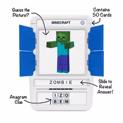 Asmodee 100 PICS Unofficial Minecraft 15 min Card Game Word