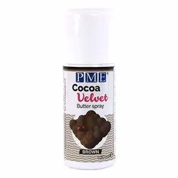 PME Cocao Velvet Spray, 100 ml, Always shake the can well before use. Spray a uniform layer from a distance of approximately  ...