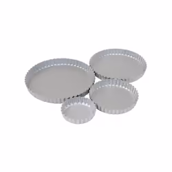 PME Loose Bottom Flan Pan - Silver