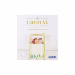 PME CCB10 Crystal Cake Box 25cm / 10", White