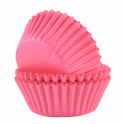 PME BC601, Cupcake/muffin cups, Round, Fluted surface, Pink, Paper, 72 mm
