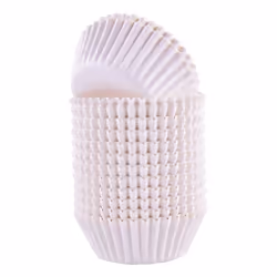 PME Cupcake Cases, Cupcake/muffin cups, Round, Fluted surface, White, Paper, White