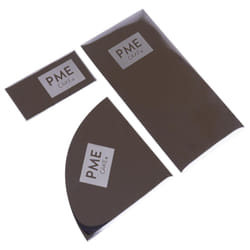 SS23 Mini Flexible Icing Side Scrapers, Set of 3, Stainless Steel