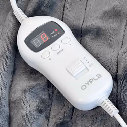 Oypla Machine Washable Heated Throw Electric Blanket with 10 Heat Settings and LED Controller