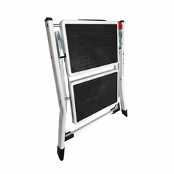 Oypla Foldable 2 Step Ladder Stepladder Non Slip Tread Safety Steel Portable Step Stool