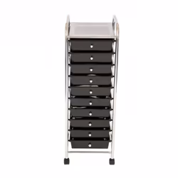 Oypla 10 Drawer Storage Mobile Makeup Salon Trolley Portable Storage Organiser