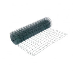 Oypla 1.2m x 25m Green PVC Coated Galvanised Steel Wire Mesh Fencing Garden Euro Stock Fencing