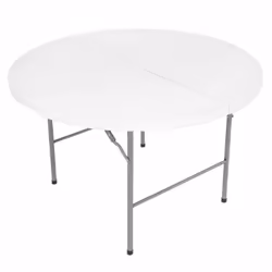 Oypla 4ft 1.2m Round Folding Heavy Duty Outdoor Trestle Party Garden Table