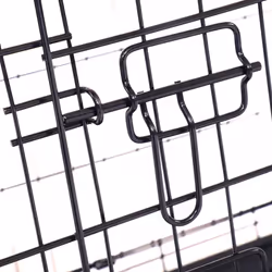 Oypla 24" Folding Metal Dog Cage Puppy Transport Crate Pet Carrier