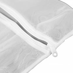 Oypla Pack of 5 White Mesh Zipper Laundry Washing Bags 3 Sizes