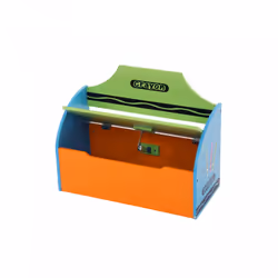 Oypla Childrens Wooden Crayon Toy Storage Unit Box Bench Seat