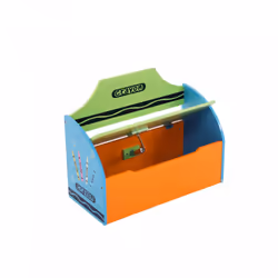 Oypla Childrens Wooden Crayon Toy Storage Unit Box Bench Seat