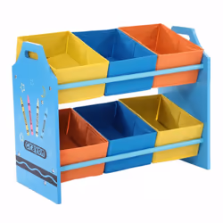 Oypla Childrens Crayon Organisation Toy Games Storage Unit Basket