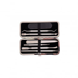 Oypla 5pc Stainless Steel Nail Cuticle Pusher Polish Remover Tool Set