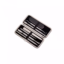 Oypla 5pc Stainless Steel Nail Cuticle Pusher Polish Remover Tool Set