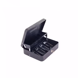 Oypla 12" Heavy Duty Metal Locking Cash Note Money Box Safe Security