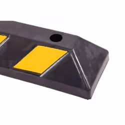 Oypla Heavy Duty Rubber Car Parking Garage Truck Wheel Stop Block