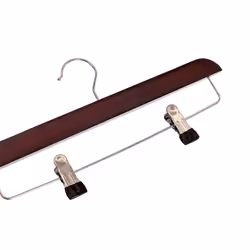 Oypla Pack of 10 Brown Wooden Clothes Garment Coat Skirt Trouser Hangers