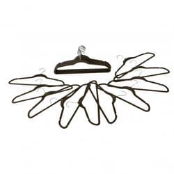 Oypla Pack of 20 Grey Non-Slip Space Saving Velvet Clothes Garment Coat Suit Hangers