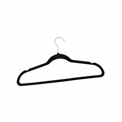 Oypla Pack of 20 Black Non-Slip Space Saving Velvet Clothes Garment Coat Suit Hangers