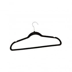 Oypla Pack of 20 Black Non-Slip Space Saving Velvet Clothes Garment Coat Suit Hangers