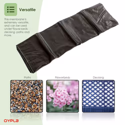 Oypla 2m x 5m Heavy Duty Weed Control Ground Cover Membrane Sheet