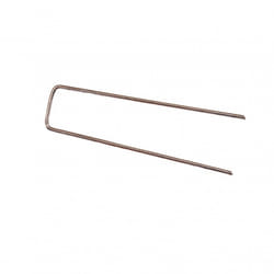 Oypla 100x Galvanised Steel Weed Membrane Pins Ground Stakes Garden Pegs Anchors - 6 inch (150mm)
