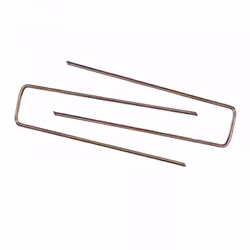 Oypla 100x Galvanised Steel Weed Membrane Pins Ground Stakes Garden Pegs Anchors - 6 inch (150mm)