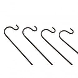 Oypla 4x Shepherds Crook Hooks Garden Stakes Hangers - 100cm