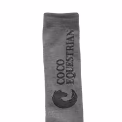 Coco Equestrian Light Grey Unisex Child Breathable Knee High Long Boot Horse Riding Socks - 1 Pair