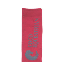 Coco Equestrian Pink Unisex Adult Breathable Knee High Long Boot Horse Riding Socks - 1 Pair