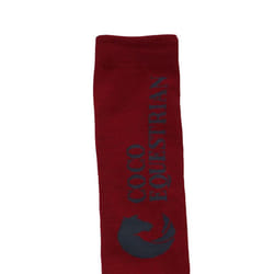 Coco Equestrian Red Unisex Child Breathable Knee High Long Boot Horse Riding Socks - 1 Pair