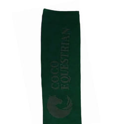 Coco Equestrian Green Unisex Adult Breathable Knee High Long Boot Horse Riding Socks - 1 Pair