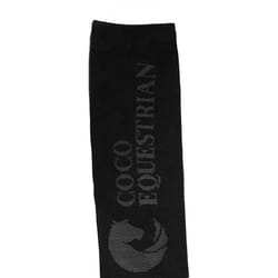 Coco Equestrian Dark Grey Unisex Adult Breathable Knee High Long Boot Horse Riding Socks - 1 Pair