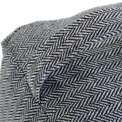 Oypla Pack of 2 Herringbone Fabric Heavy Weighted Cube Door Stops Stoppers with Handle