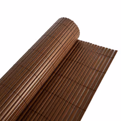 Oypla 1m x 3m Brown PVC Outdoor Garden Fencing Privacy Screen Roll