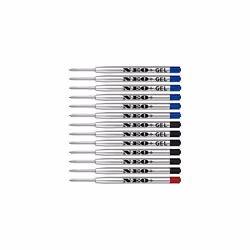 NEO+ Quality Ballpoint Pen Refills but Long Lasting Medium Point Fits Parker Ball Pen Too G2 Style Refill Made in Germany Dis ...
